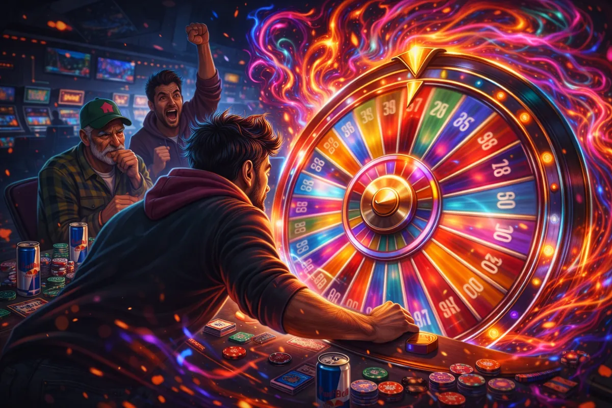 Casino wheel scene